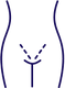 Bikini line icon